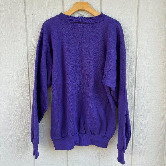 Vintage Sacramento Kings Crewneck Sweater XL Purple NBA 90's Retro Deadstock USA - Picture 6 of 8